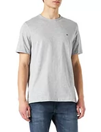Koszulki męskie - Tommy Hilfiger T-shirt męski, jasnoszary wrzos, S - miniaturka - grafika 1