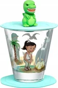 Miseczki i talerzyki dla dzieci - Leonardo Szklanka z pokrywą i spodkiem 215ml dinozaur BAMBINI AVVENTURA - Leonardo - miniaturka - grafika 1
