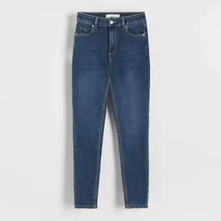 Spodnie damskie - Reserved - Jeansy slim z wysokim stanem - Niebieski - grafika 1