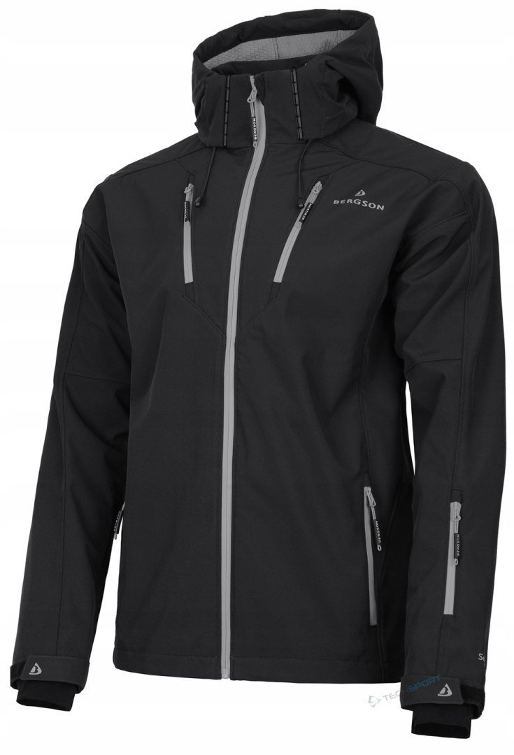 MĘSKA KURTKA SOFTSHELLOWA BERGSON VARA MEMBRANA 10000 SUPRA-TEX S