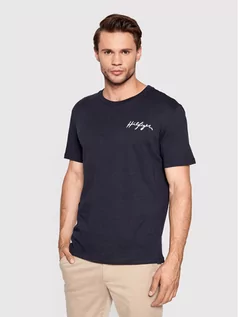 Koszulki męskie - Tommy Hilfiger T-Shirt Crew Neck UM0UM02314 Granatowy Regular Fit - grafika 1