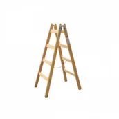 Drabiny - B2B Partner Drabina drewniana Exklusive, 2x8 szczebli 1008.01 - miniaturka - grafika 1