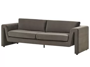 Sofa welurowa grafitowa szara MAUNU - Sofy i kanapy - miniaturka - grafika 4