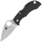 Noże - Nóż składany Spyderco Manbug Leaf Black Lightweight FRN, Satin Plain VG-10 by Sal Glesser (MBKLFP) - miniaturka - grafika 1