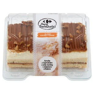 Carrefour Targ Świeżości Kruche z kajmakiem z solą morską i orzechami włoskimi 350 g - Inne pieczywo - miniaturka - grafika 1