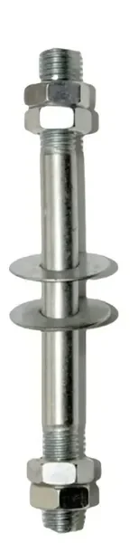 Ośka Oś Ocynkowana do Taczki Wózka 150mm / 11,5mm z Nakrętkami
