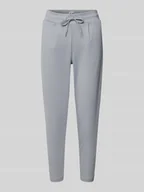 Spodnie damskie - Spodnie materiałowe z elastycznym pasem model ‘KATE’ - miniaturka - grafika 1