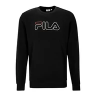 Bluzy męskie - FILA Męska bluza SPOLETO, czarna, XL, czarny, XL - miniaturka - grafika 1