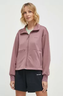 Columbia bluza sportowa Boundless Trek kolor różowy z kapturem gładka 2073084 - Bluzy damskie - miniaturka - grafika 1