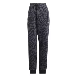 Spodnie dresowe damskie adidas AOP ANIMAL ZEBRA czarne II0908-S - Dresy damskie - miniaturka - grafika 1