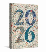 Kalendarze - Kalendarz 2026 tygodniowy Cyfry beż - kalendarz - miniaturka - grafika 1