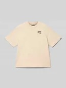 Koszulki dla chłopców - t-shirt o kroju regular fit z nadrukiem z napisem - miniaturka - grafika 1