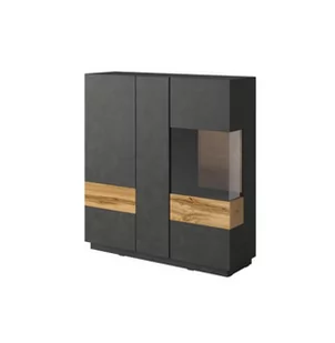 SILKE MATERA/DĄB WOTAN Komoda Wysoka 3D - Komody - miniaturka - grafika 1