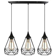 Lampy sufitowe - Nowoczesny czarny żyrandol - K215 Eria - miniaturka - grafika 1