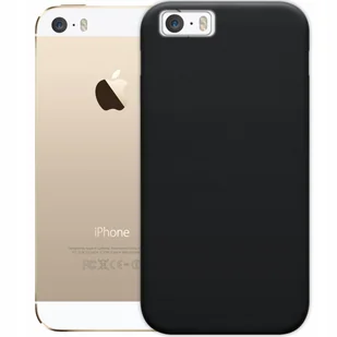 Etui Do Iphone 5 / 5S / Se Gumowe Obudowa Czarne Matowe Silikon Pokrowiec - Etui i futerały do telefonów Etui Do Iphone 5 / 5S / Se Gumowe Obudowa Czarne Matowe Silikon Pokrowiec - Etui i futerały do telefonów - miniaturka - grafika 1