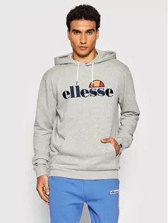 Bluzy męskie - Ellesse Bluza Ferrer SHK13288 Szary Regular Fit - grafika 1