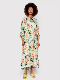 Sukienki - Ted Baker Sukienka letnia Kiyrie 262816 Beżowy Regular Fit - grafika 1