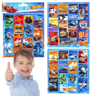 Hot Wheels Zestaw naklejek dla dzieci, naklejki auta - Szkolne artykuły papiernicze - miniaturka - grafika 1