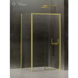 New Trendy K-1441 KABINA PRIME LIGHT GOLD PROSTOKĄTNA PRZY$1748CIENNA L 110x80x200 CZYSTE 6mm ACTIVE SHIELD - Kabiny prysznicowe - miniaturka - grafika 1