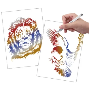 A4 SCRATCH & COLOUR W SZABLONACH 2 SZT, 2 WZORY - Przybory szkolne A4 SCRATCH & COLOUR W SZABLONACH 2 SZT, 2 WZORY - Przybory szkolne - miniaturka - grafika 8