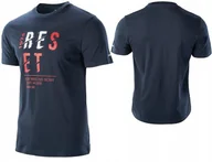 Koszulki męskie - Koszulka Męska T-Shirt RIMO HI-TEC Bawełniana Podkoszulek Granatowa XL - miniaturka - grafika 1