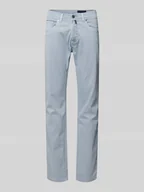 Spodnie męskie - Chinosy o kroju tapered fit z 5 kieszeniami model ‘Lyon’ - miniaturka - grafika 1