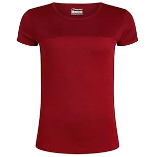 Berghaus Damska koszulka z krótkim rękawem Voyager Crew Tech Syrah/czerwona dalia 8 - Koszulki i topy damskie - miniaturka - grafika 1