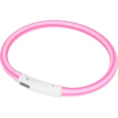 Odblaski i adresówki - AniOne Opaska odblaskowa z silikonu 2-kolorowa różowy S-M - miniaturka - grafika 1