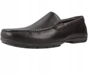 Mokasyny damskie - Geox Moner Mokasyny Męskie Skórzane Brązowe 39 Ż5n - miniaturka - grafika 1