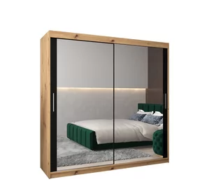 Szafa przesuwna garderoba TOKYO 3 200 gł. 62 Artisan / Czarny - Szafy - miniaturka - grafika 1