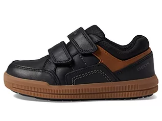 Buty dla chłopców - Geox J Arzy Boy Sneaker chłopięce buty sportowe, czarny brązowy, 32 EU - grafika 1