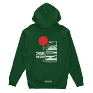 Odzież do sportów motorowych - Bluza z kapturem Nissan 200SX S13 JDM zielona-M - miniaturka - grafika 1