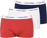 Majtki męskie - Calvin Klein bokserki męskie - kąpielówki, bawełna stretch, 3-pak niebieski/biały/czerwony L - miniaturka - grafika 1