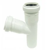 Łączniki, trójniki, kształtki - Trójnik kanalizacyjny biały fi 32/32/67 PP - miniaturka - grafika 1