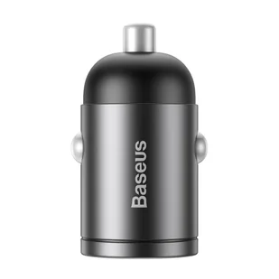 Baseus Tiny Star PPS mini ładowarka samochodowa USB Typ C 30W Quick Charge 3.0 PD 3.0 + kabel USB Typ C / Lightning 1m szary (TZVCHX-0G) - Ładowarki samochodowe - miniaturka - grafika 8