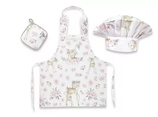 Zestaw małego kucharza BAWEŁNA 100% SŁODKA SARENKA RÓŻ - Pozostałe akcesoria dla plastyków Zestaw małego kucharza BAWEŁNA 100% SŁODKA SARENKA RÓŻ - Pozostałe akcesoria dla plastyków - miniaturka - grafika 1