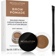 Pomada do brwi - Makeup Revolution Makeup Revolution Brow Pomade pomada do brwi Soft Brown 2,5g - miniaturka - grafika 1
