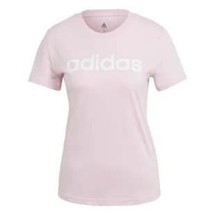 T-shirt damski z logo adidas Essentials - Koszulki sportowe damskie - miniaturka - grafika 1