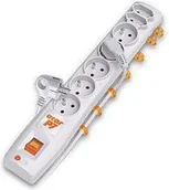 Listwy zasilające - Listwa zasilająca Acar P7 przeciwprzepięciowa 7 gniazd 3 m szara (W0118) - miniaturka - grafika 1