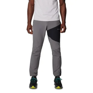 Męskie Spodnie COLUMBIA COLUMBIA TECH SOFTSHELL 2096503023 – Szary - Odzież trekkingowa męska - miniaturka - grafika 1