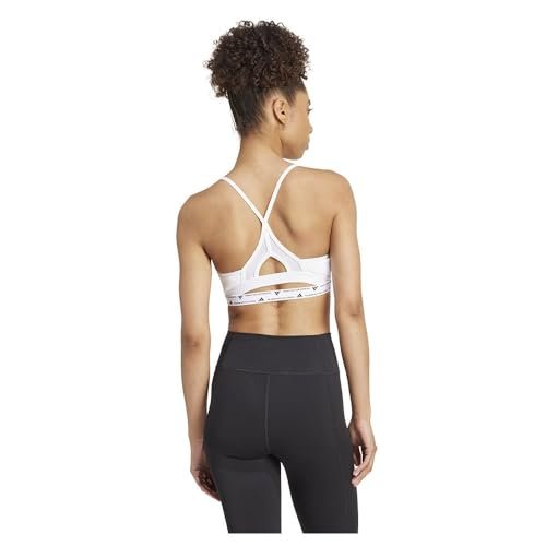 adidas Damski biustonosz treningowy AeroReact, XL, biały
