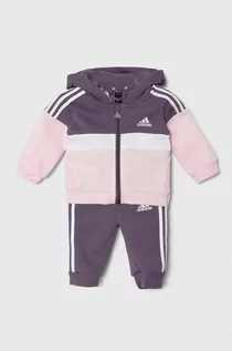 Dresy i komplety dla dziewczynek - adidas dres niemowlęcy kolor fioletowy - grafika 1