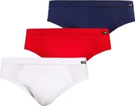 Majtki męskie - Teyli Wielopak slipów męskich Toni XL Biały-czerwony-niebieski - miniaturka - grafika 1