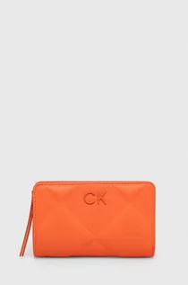 Portfele - Calvin Klein portfel damski kolor pomarańczowy - grafika 1