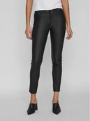 Spodnie damskie - Vila Spodnie materiałowe Commit 14036194 Czarny Skinny Fit - miniaturka - grafika 1