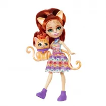 Enchantimals Tarla Orange Cat Lalka Kot + zwierzątko - Lalki dla dziewczynek - miniaturka - grafika 1