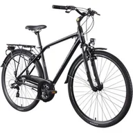 Rowery - Rower trekkingowy INDIANA X-Road 1.0 M21 28 cali Czarny - miniaturka - grafika 1