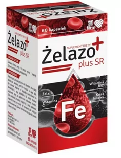 WegaFarm Żelazo Plus SR, Suplement diety, 60 kapsułek - Witaminy i minerały - miniaturka - grafika 1