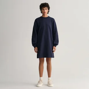 LOGO VOLUME LS C-NECK DRESS - Sukienki - miniaturka - grafika 1