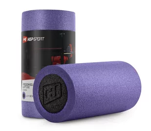 Hop-Sport Wałek roller do masażu EPE 30cm fioletowo-czarny - Akcesoria do masażu - miniaturka - grafika 1